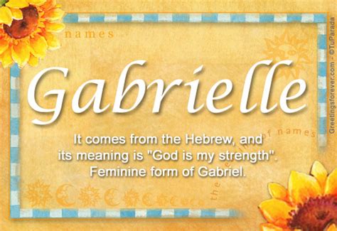 Gabrielle: Name Meaning, Origin, Popul.